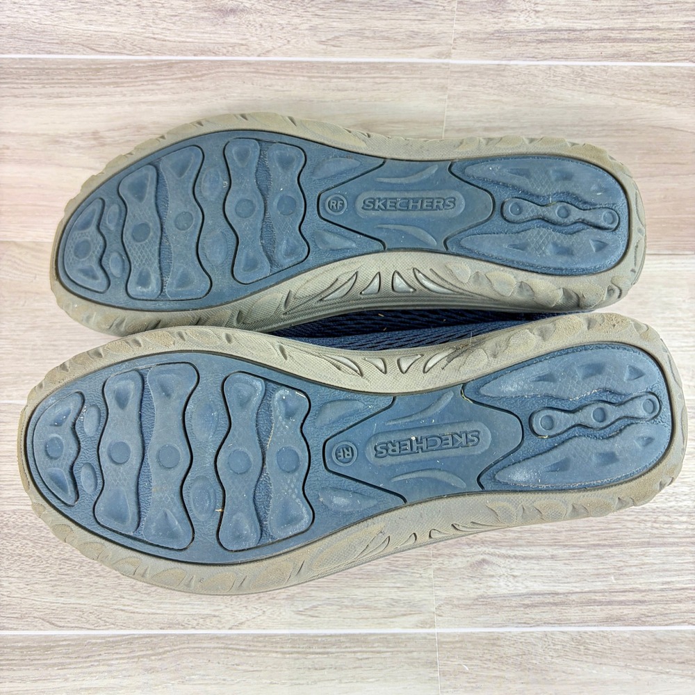 Skechers Reggae Fest Willow Navy Blue Mesh Slip On Relaxed Fit Shoes Womens 6.5 - Picture 9 of 10